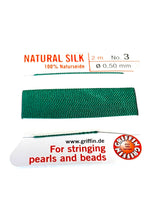 Green Bead Cord - Perlseide