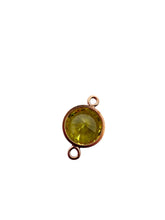 6mm, Rose Gold Filled, 3A, Cubic Zicronia Bezel Connector 
SKU#4805781M8