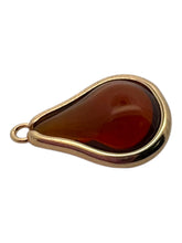 Champaign round tear drop shape charm, SKU#M2164champaign