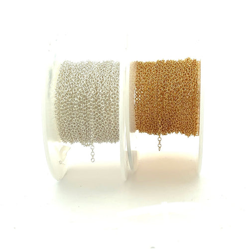 1.5 Open Cable Chain,14KGF / SS, Sku#S1318