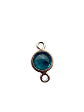 3mm, sterling silver , 3A, Cubic Zicronia Bezel Connector 
SKU#5030CM12