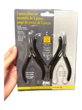 3 Piece Plier Set, Chain Nose Plier, Round Nose Plier, Tungsten Carbide Side Cutter, PL650-SET