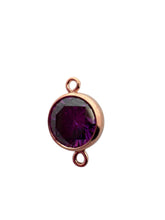 4mm,Gold Filled, 3A, Cubic Zicronia Bezel Connector 
SKU#4005780M6