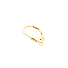 Tear drop lever back w/ ring, 14KGF, SKU#4007080