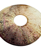 Carved round mother of pearl, SKU#M3653