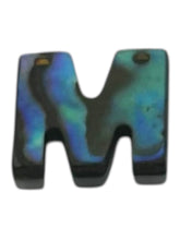 Abalone MOP letter pendant “M”