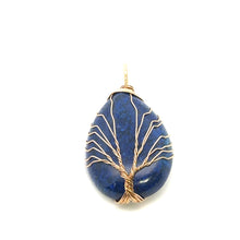Lazurits stone, wire wrapped stone, SKU#M3014