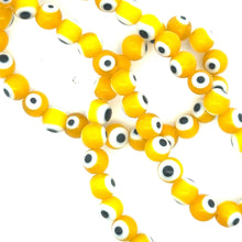 Round 6.12mm evil eye beads, SKU#M3168