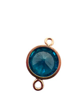 6mm, Rose Gold Filled, 3A, Cubic Zicronia Bezel Connector 
SKU#48057810M12