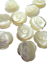 White Rose Mother of Pearl Flower, SKU#M4508