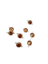 3mm, sterling silver , 3A, Cubic Zicronia Bezel Connector 
SKU#5030CM11