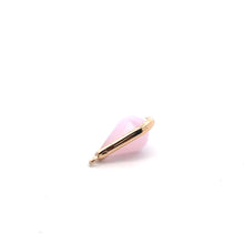 Pink round tear drop shape charm, SKU#M2160pink