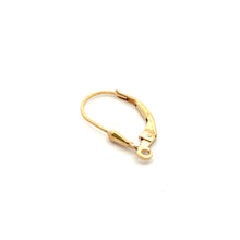 Tear drop lever back w/ ring, 14KGF, SKU#4007080