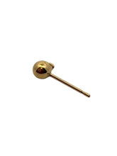 4.0mm ball earring with ring, 14KGF, SKU#4006240R