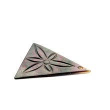 Mother Of Pearl Triangle with Flower Shell, Sku#M325