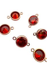 6mm, Rose Gold Filled, 3A, Cubic Zicronia Bezel Connector 
SKU#4805781M7
