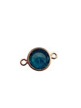 6mm, Rose Gold Filled, 3A, Cubic Zicronia Bezel Connector 
SKU#4805781M9