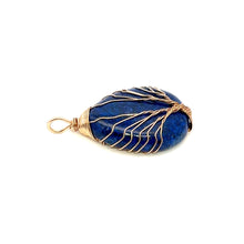 Lazurits stone, wire wrapped stone, SKU#M3014