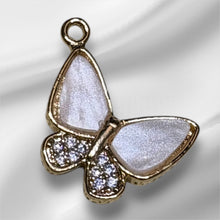 Butterfly charm with rhinestones, SKU#M4425
