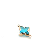 Gold star charm SKU#3103aquablue