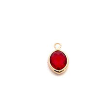Red small tear drop crystal charm, SKU#M2156red