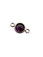 4mm,sterling silver, 3A, Cubic Zicronia Bezel Connector 
SKU#5005780M6