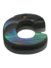 Abalone MOP letter pendant “C”