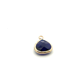 Blue triangle crystal charm,SKU#M2137Blue