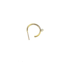 Hoop post earrings w/Ring, SKU#401134