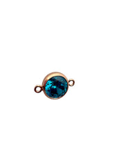 6mm, Rose Gold Filled, 3A, Cubic Zicronia Bezel Connector 
SKU#48057810M12