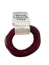 Garnet 2.0mm Greek Leather Cord