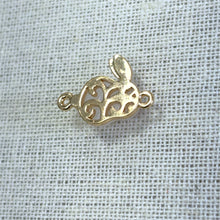 Rabbit Charm, Bunny Charm, Gold Plated, M4412