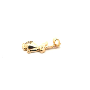 Gold rabbit charm SKU#M3124