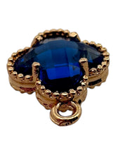 Dark blue four leaf clover charm, SKU#M2158-29