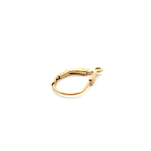 Tear drop lever back w/ ring, 14KGF, SKU#4007080