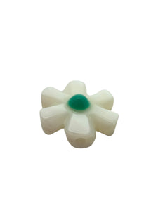 10mm Teal flower Mother Of Pearl, SKU#M4670