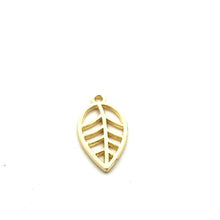 Gold leaf charm SKU#3352