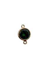 3mm, Gold filled , 3A, Cubic Zicronia Bezel Connector 
SKU#4030CM5