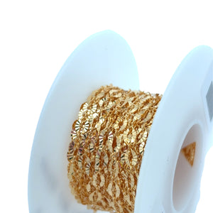 14KGF Starburst chain, SKU#SM1370SBSF