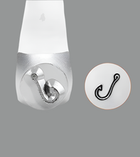 6mm fishing hook stamp, SKU#SC1519