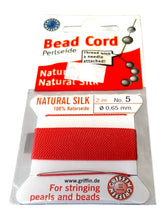 Coral Bead Cord - Perlseide