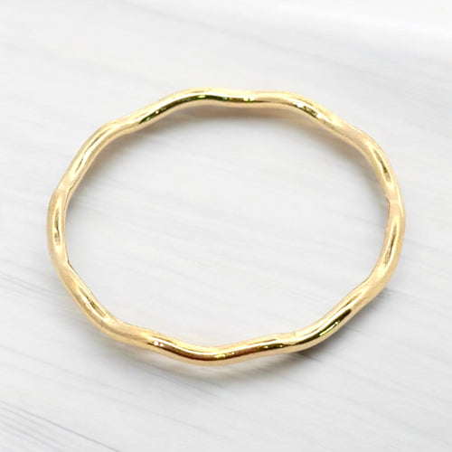 14KGF (Size6) Wavy ring, SKU#40518R6