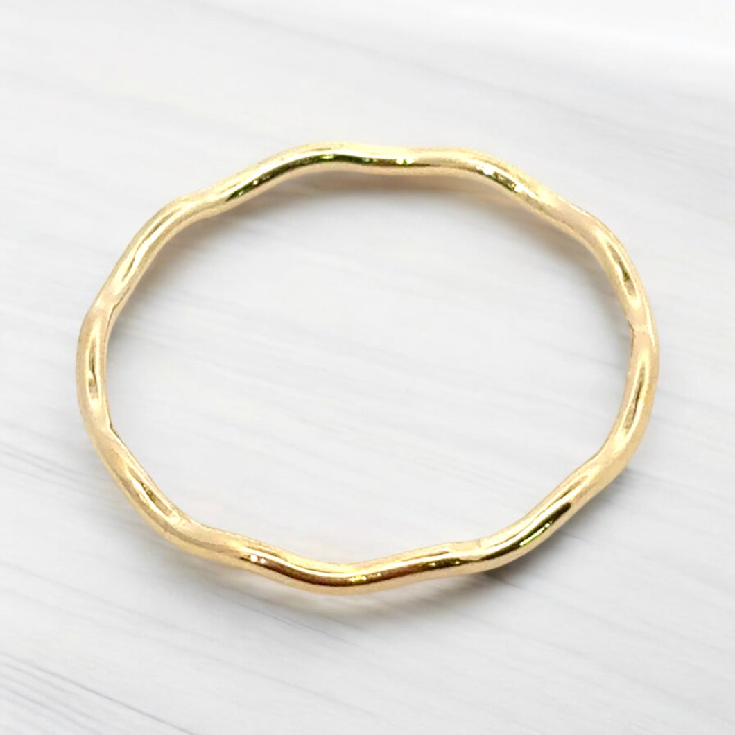 14KGF (Size6) Wavy ring, SKU#40518R6