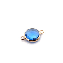 Blue triangle shape crystal charm,SKU#M2148blue
