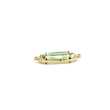 Green oval shape crystal charm,SKU#M2167green