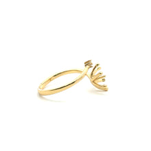 Gold plated ring with add on peg for a pearl, SKU#M3742G
