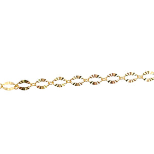 14KGF Starburst chain, SKU#SM1370SBSF
