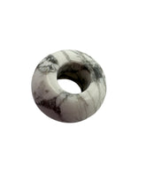 Natural Stone White Turquoise, Donut Jade Beads, Sku#BG75