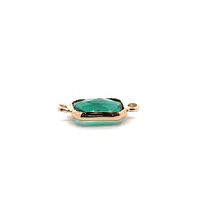 Emerald green rectangle shape crystal charm,SKU#M2147emeraldgreen
