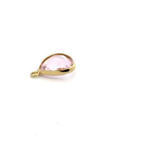 Clear triangle shape crystal charm, SKU#M2168clear
